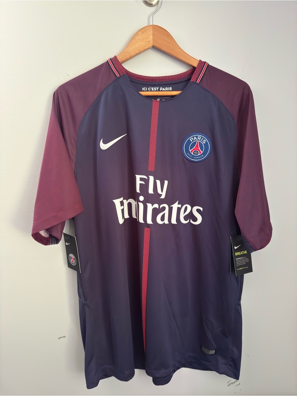 (XXL) PSG 2017-18 Home Shirt Mbappe #29 Original Jersey Kit - Brand New w/ Tags